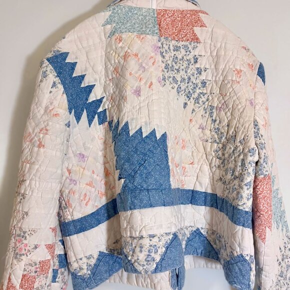 Vintage Quilt Cropped Jacket - Picture 3 of 5